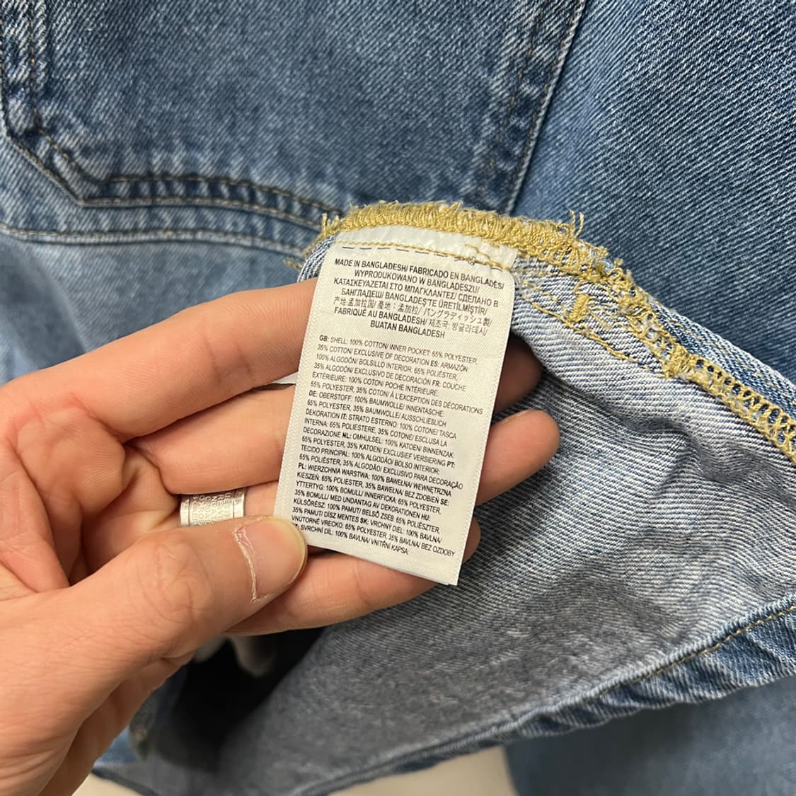 VANS 반스 루즈핏 데님 셔츠 자켓 2XL 상품이미지5