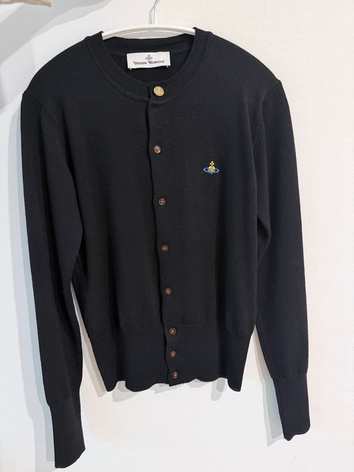 비비안웨스트우드 베아 버진울 가디건 블랙 S 메이드인이태리 상품이미지1