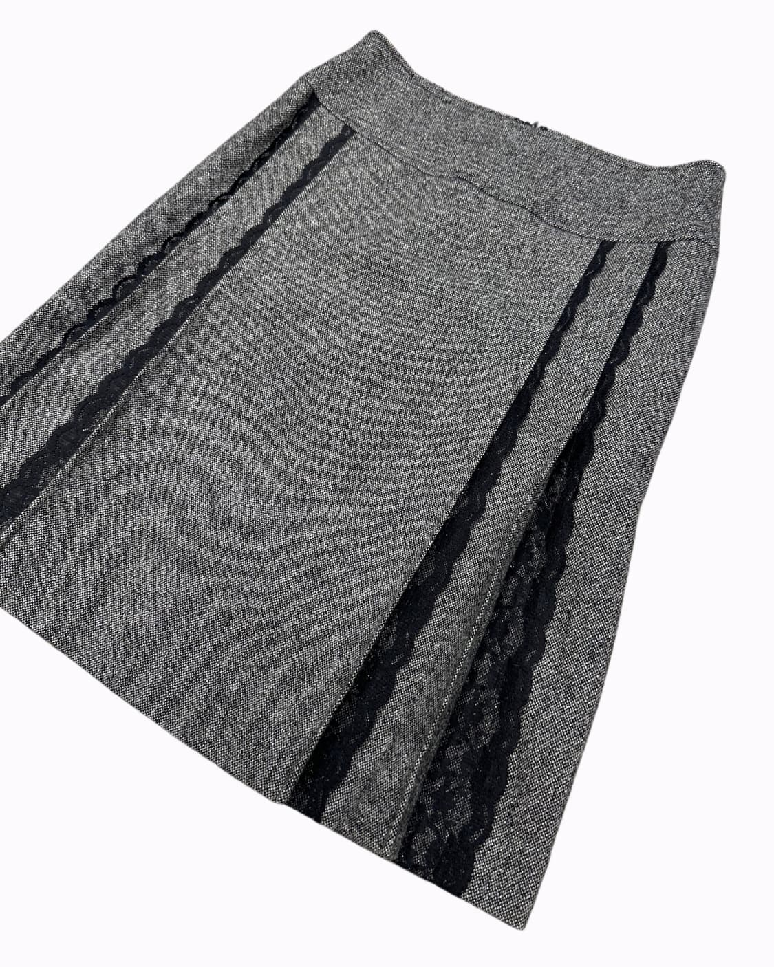 lace pleats wool skirt 상품이미지3