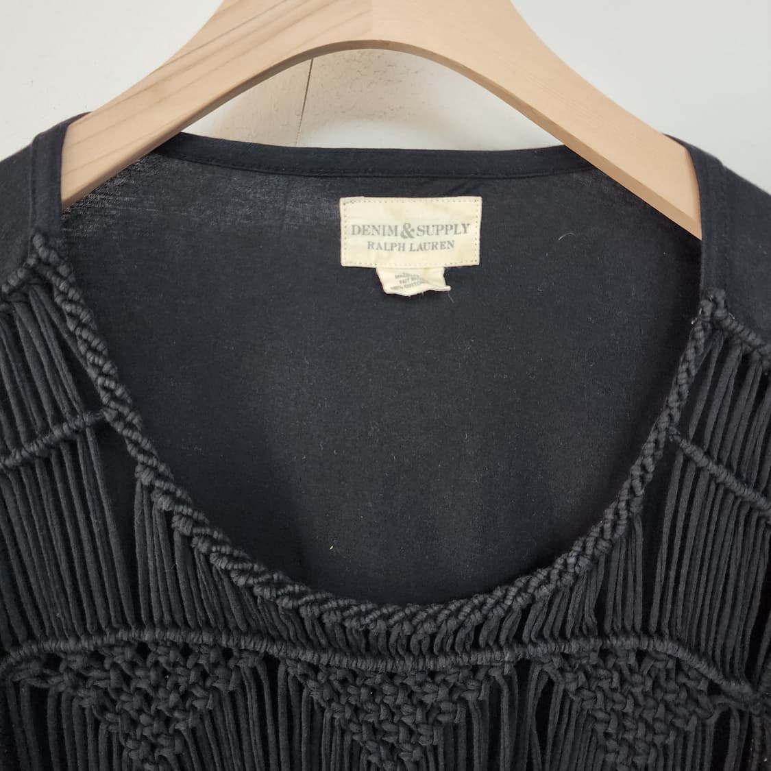 랄프로렌 블랙 프린지 티셔츠 상품이미지3