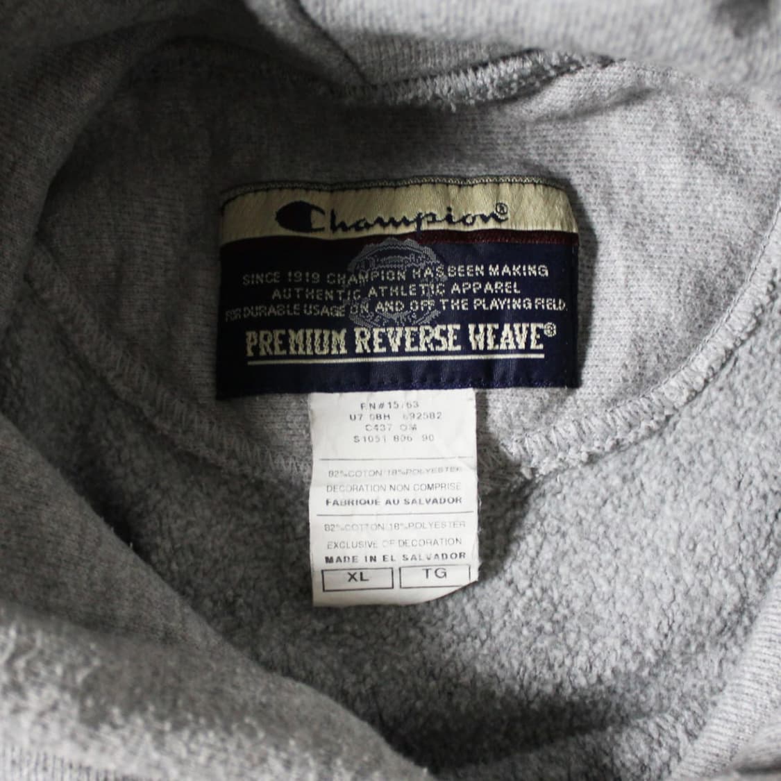 Champion 챔피온 기모 그레이 후드티 상품이미지4