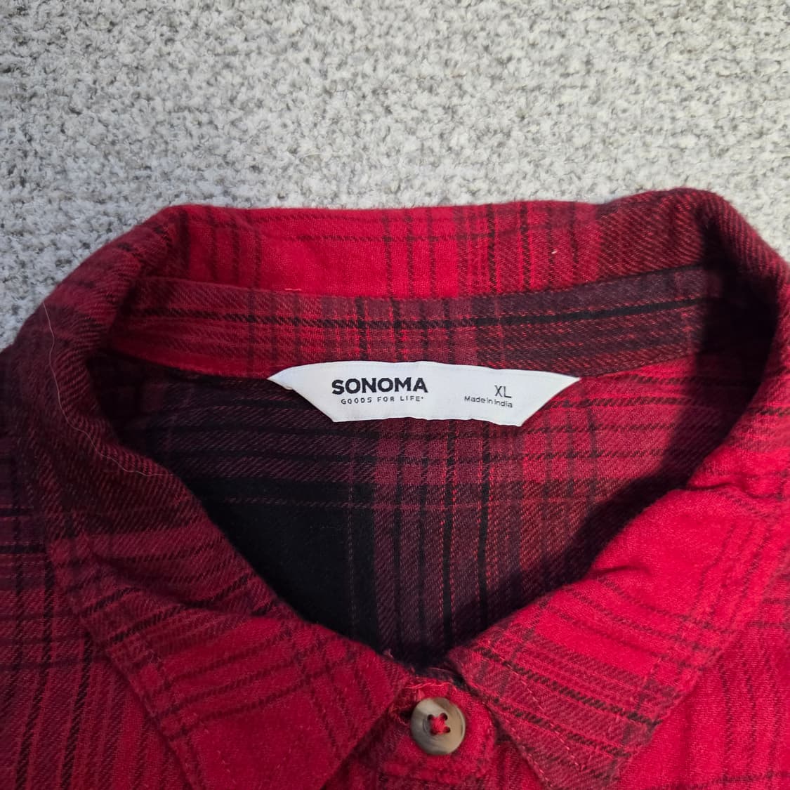 Sonoma 소노마 아메리칸 플란넬 체크셔츠 L(100) 상품이미지3