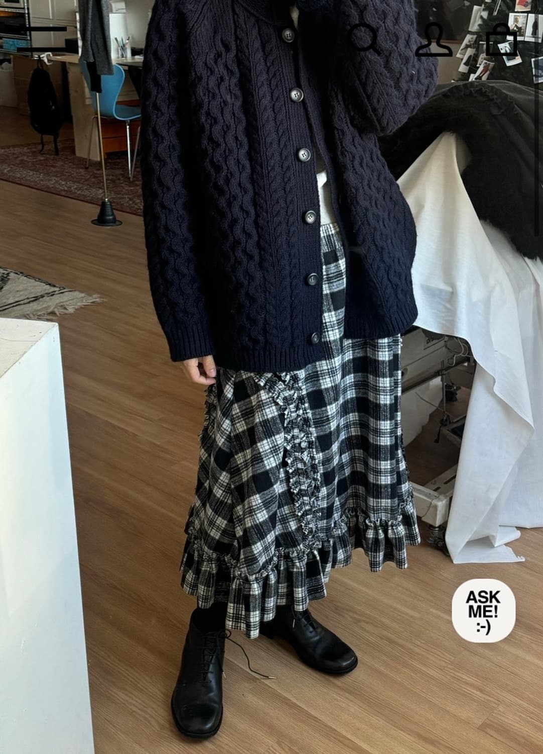 생긴스튜디오 울 가디건 상품이미지3