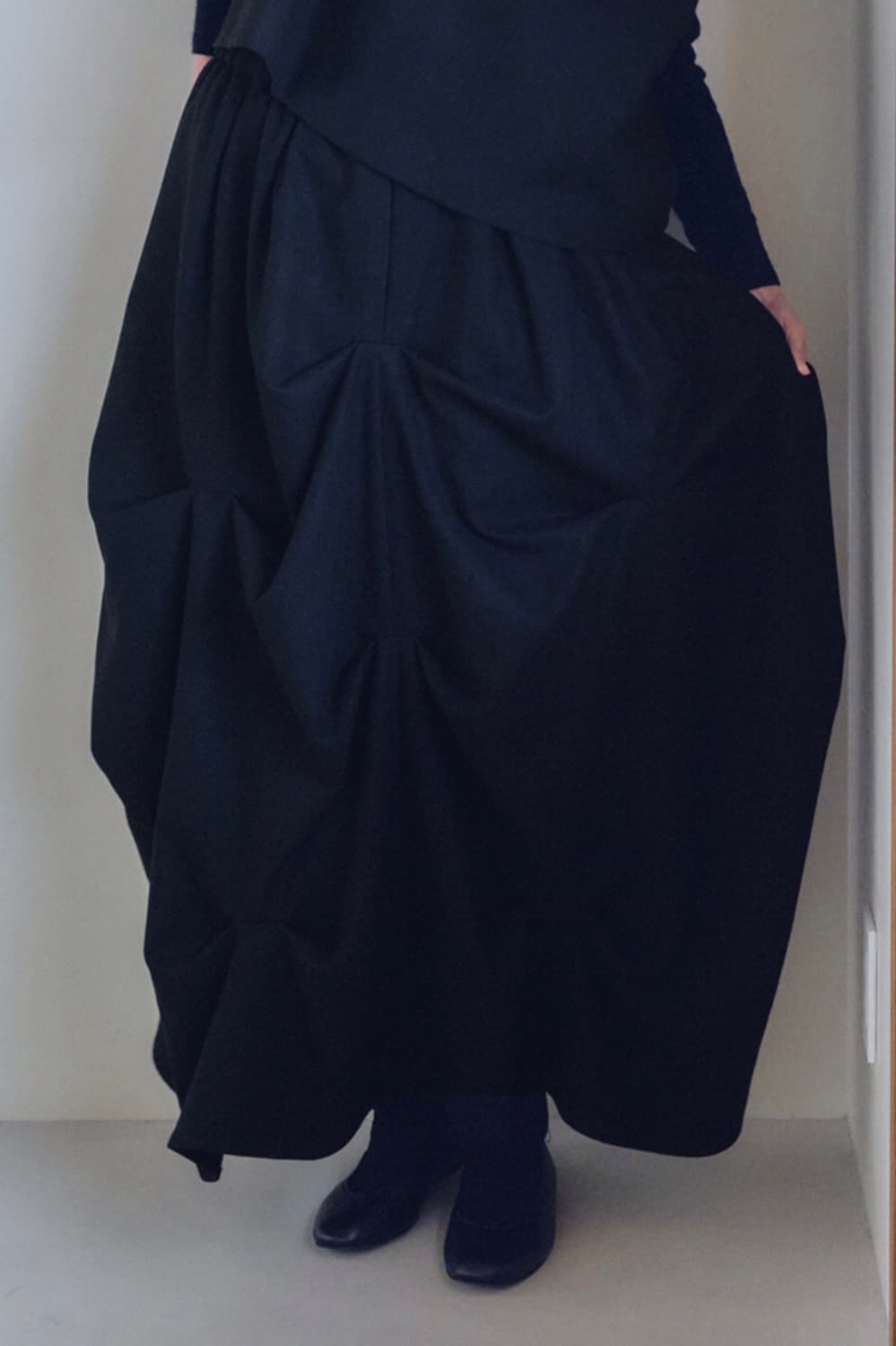 Malen black skirt 말렌 블랙 스커트 상품이미지3