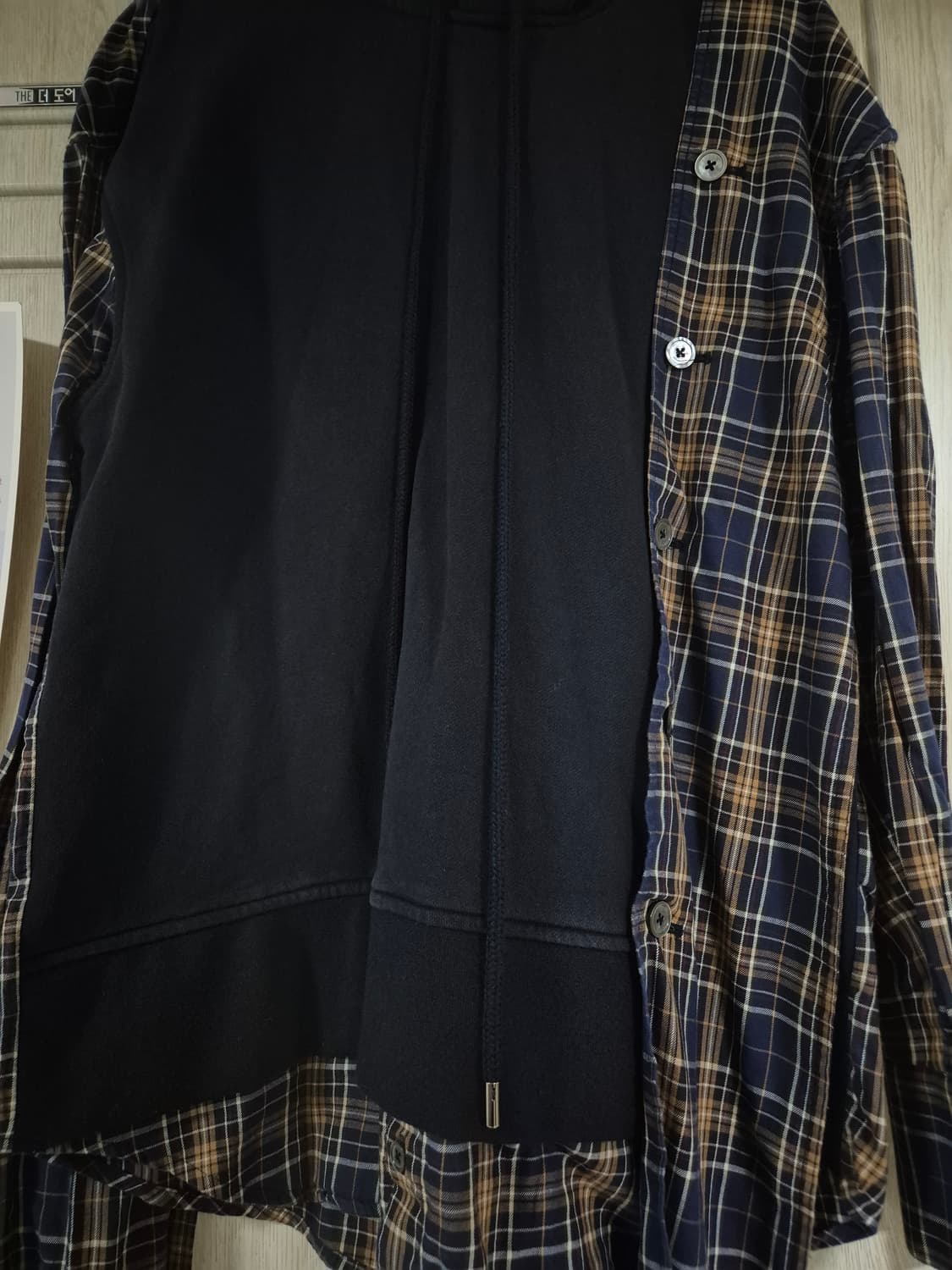 우영미 체크 셔츠 후드티 46 상품이미지1