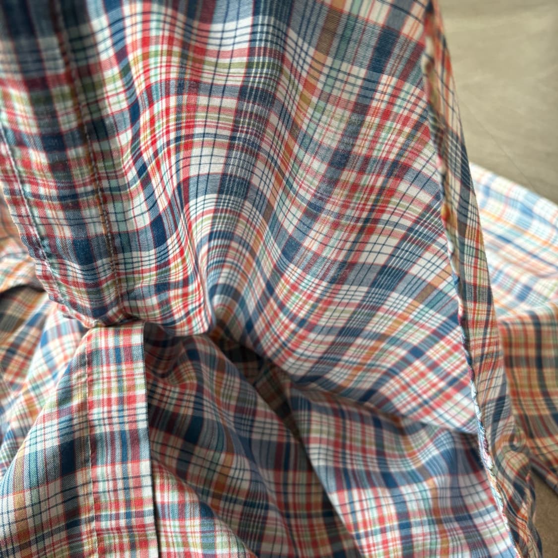 80년대 미국 생산 리바이스 체크 셔츠 상품이미지7