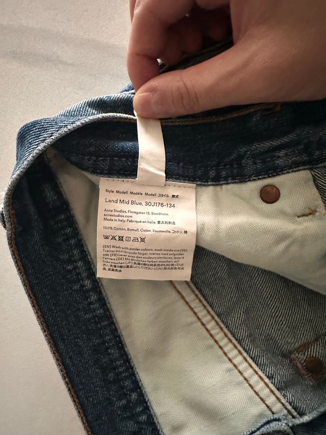 아크네 land mid blue 29사이즈  상품이미지5