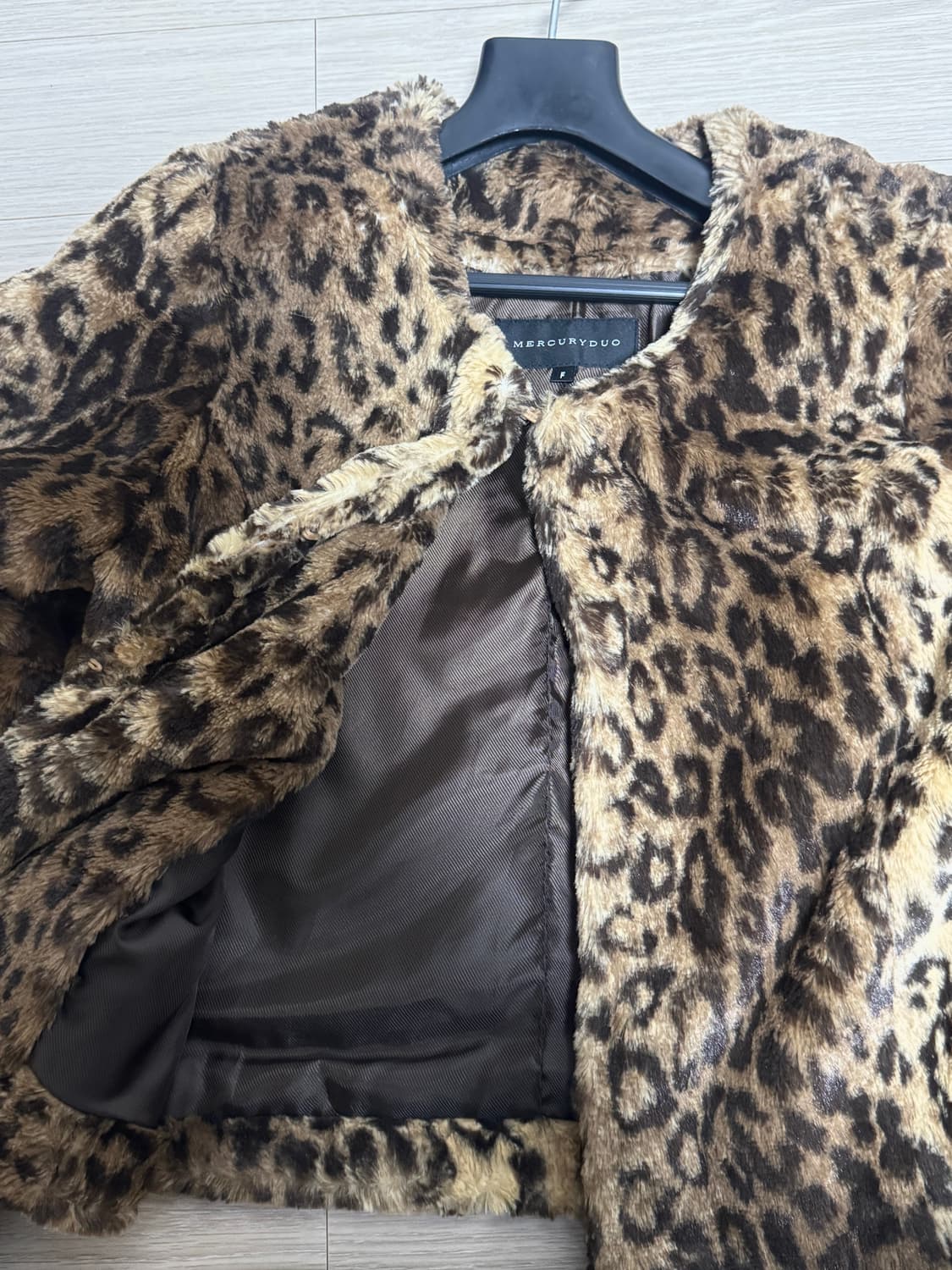 머큐리듀오 빈티지 호피 퍼 자켓 상품이미지3