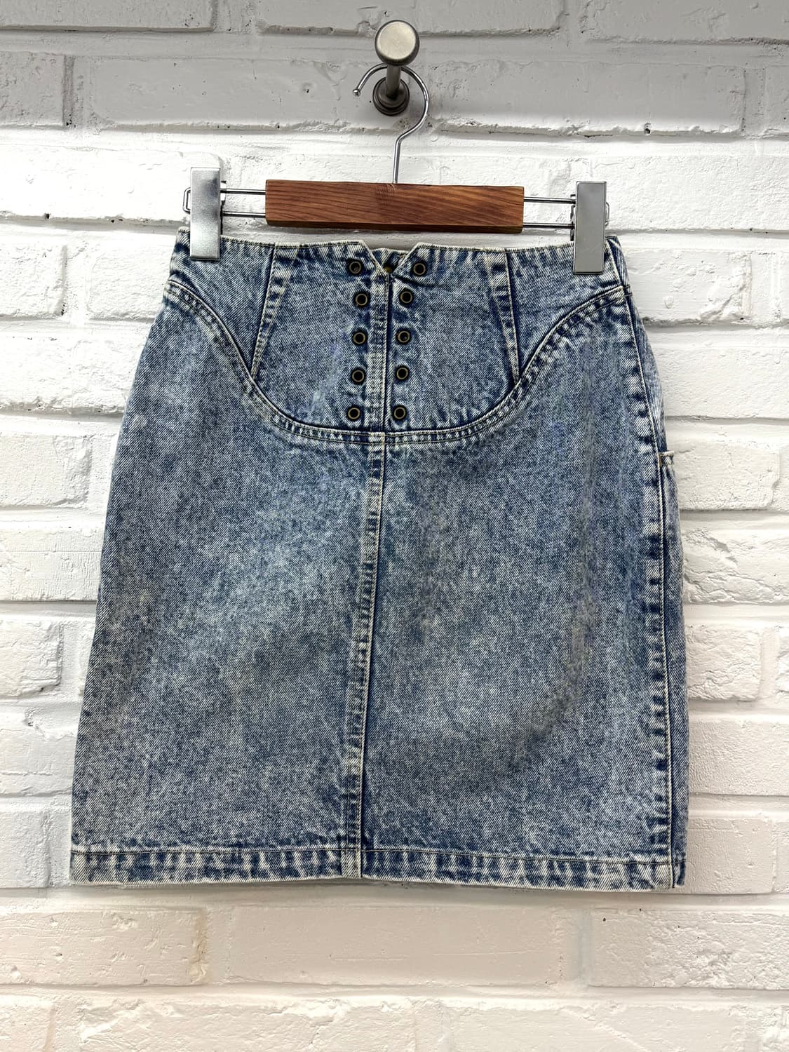 백 아일렛 데님스커트 상품이미지4