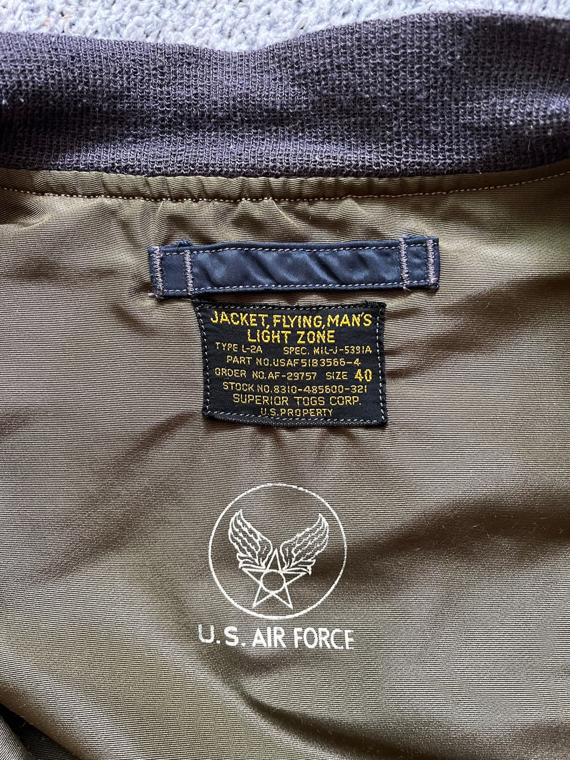 500벌 한정 버즈릭슨 L-2A 자켓 40 [No 453/500] 상품이미지4