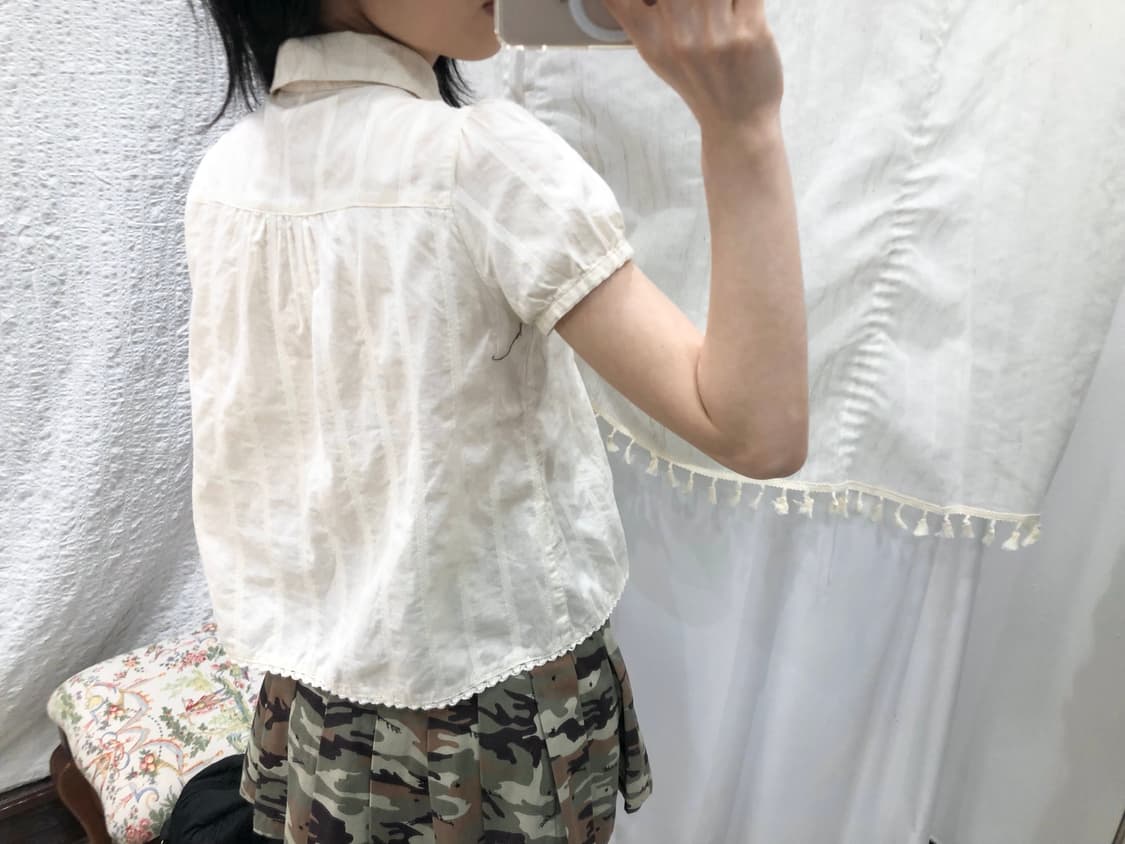 ivory lovely puff blouse 상품이미지5