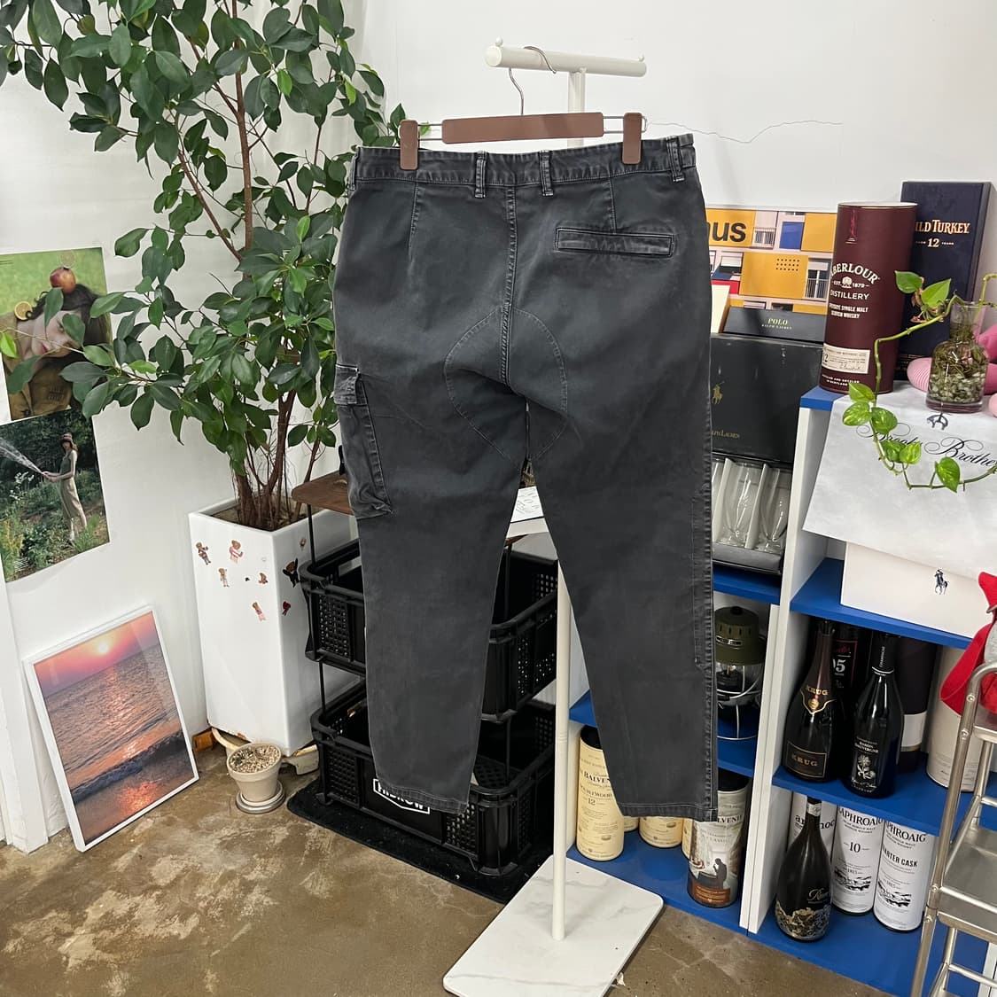 스톤아일랜드 가먼트다잉 카고팬츠 34  상품이미지4