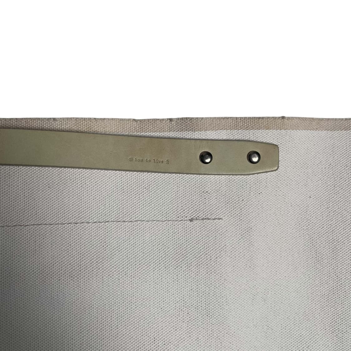 How to live 빅 캔버스 코튼 백 상품이미지3