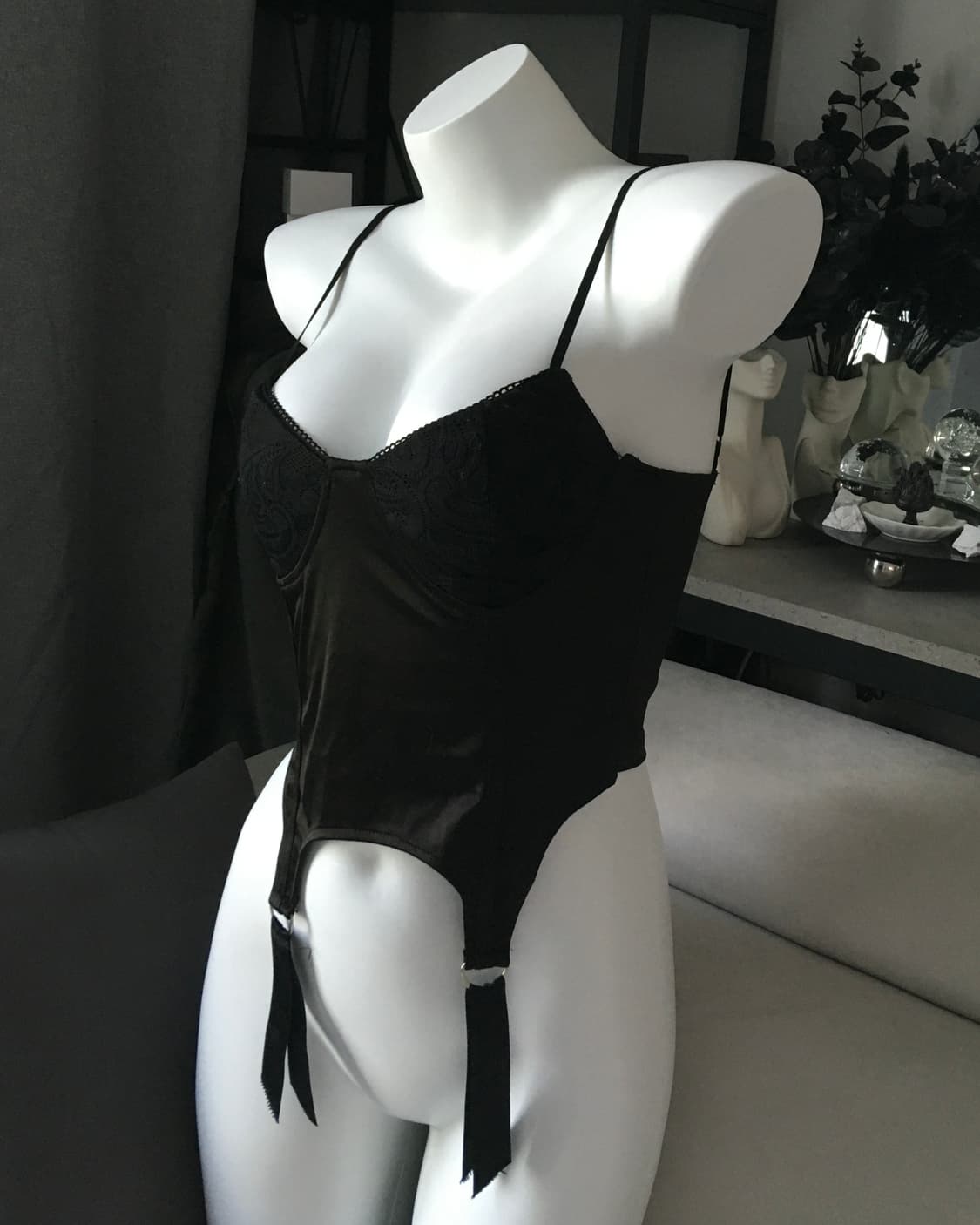 ༒ Black Lace Top 상품이미지3