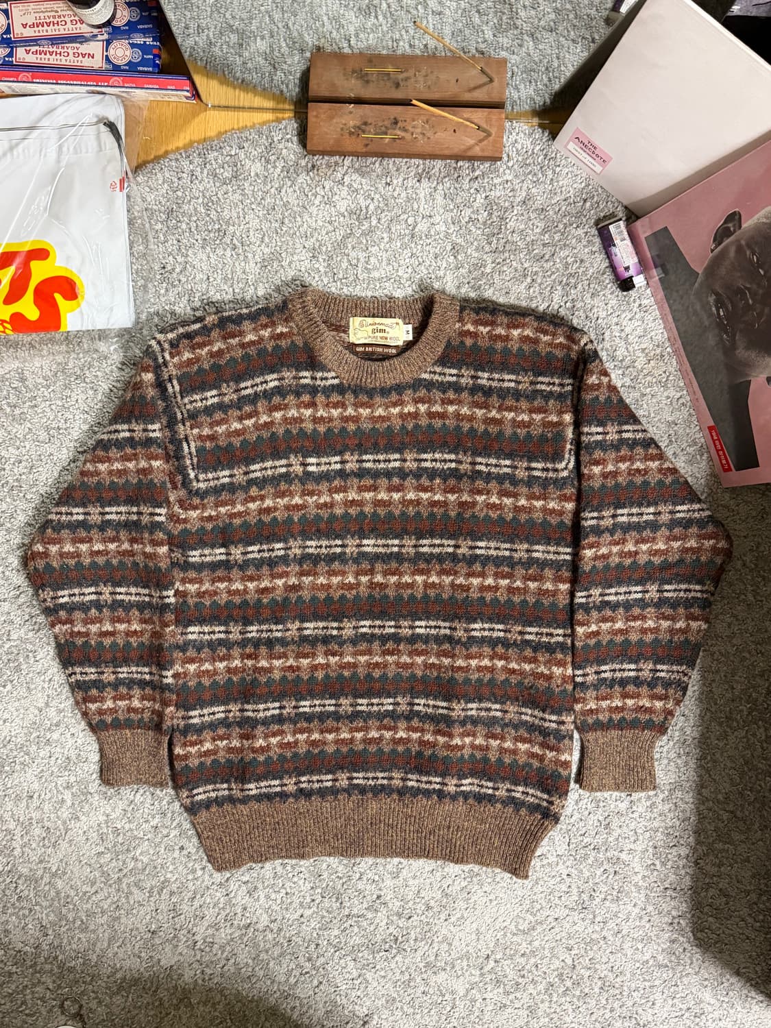 gim 브리티시 울 페어아일 니트 상품이미지1