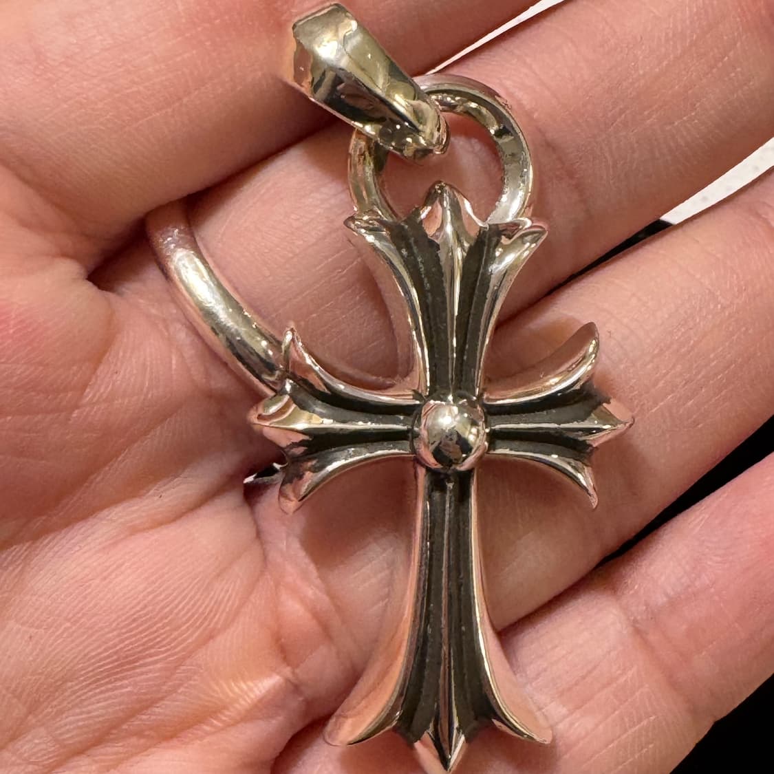 [완전새상품] 크롬하츠 크로스 위드 베일 팬던트 목걸이 상품이미지3