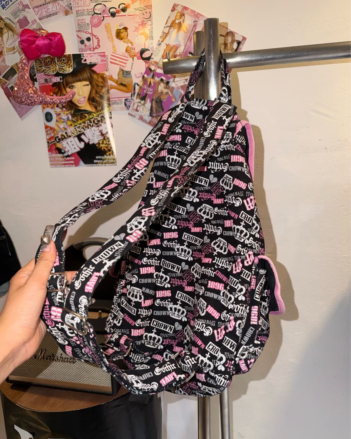 키치 프린팅 백팩 상품이미지5