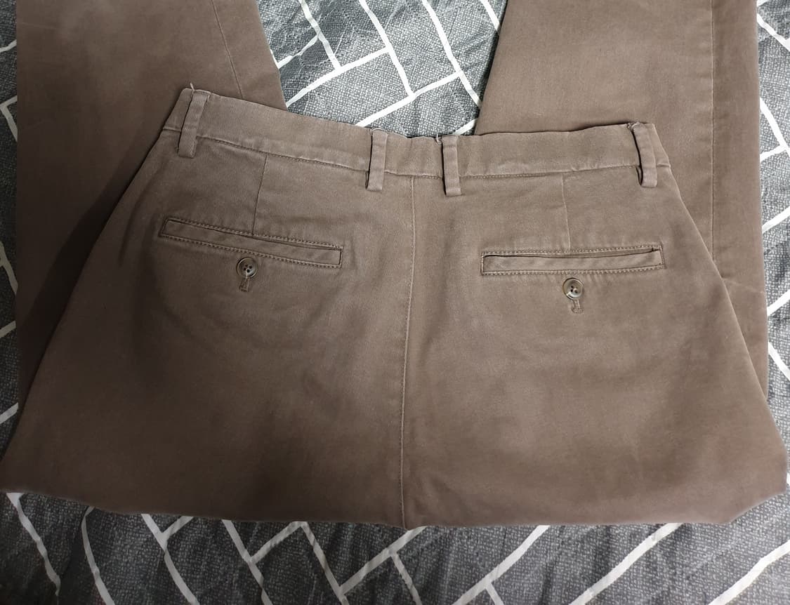 스파오 혜비코튼 테이퍼드핏 스판 팬츠 브라운 (30) 상품이미지2