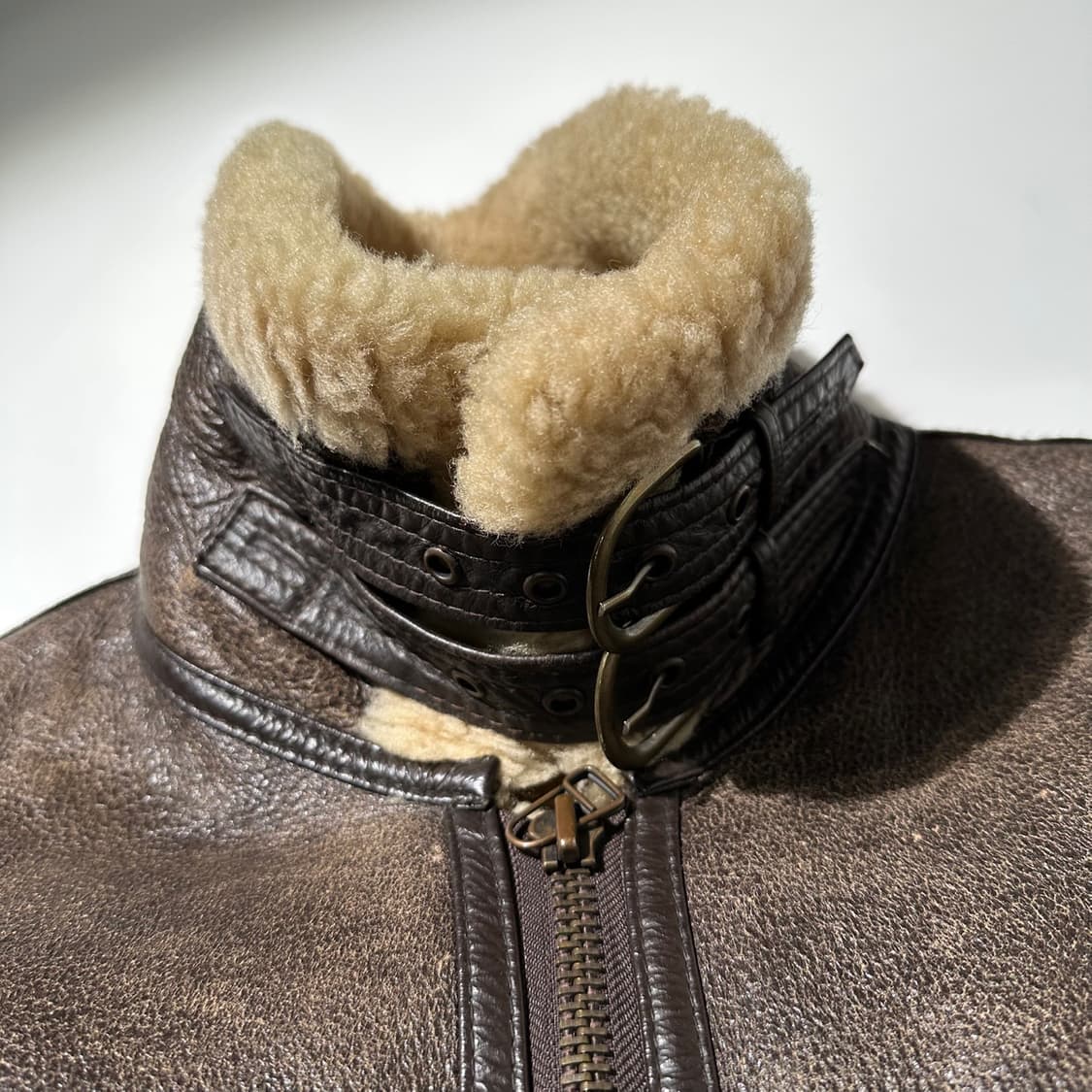 오리지널 B-3 램스킨 시어링 무스탕 봄버 자켓 상품이미지5