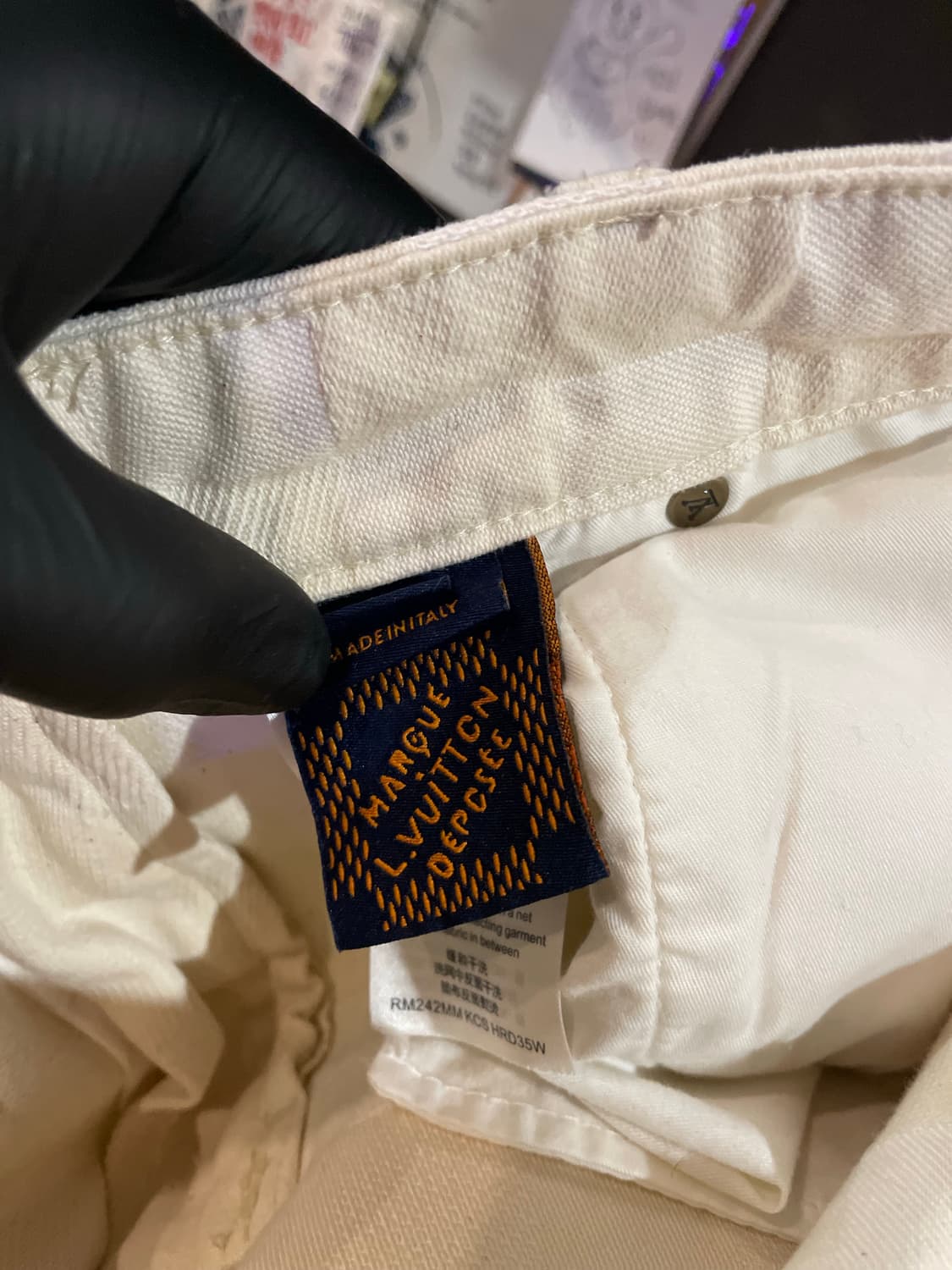 루이비통 다미에 스케이터 모티브 데님팬츠 34 상품이미지9