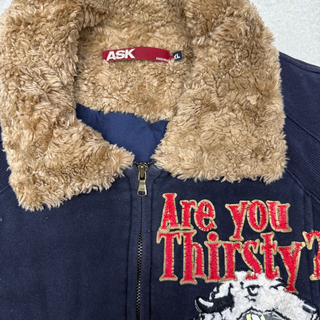 [XL] ask 네이비 집업 자켓 상품이미지5