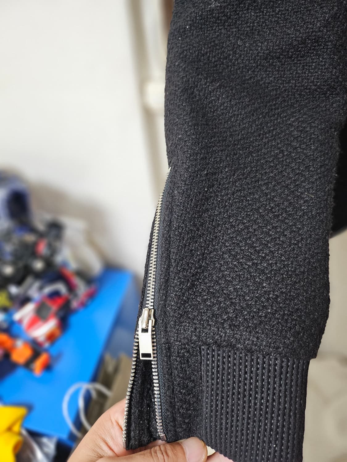 시스템 옴므 블랙 봄버 자켓 100 상품이미지6