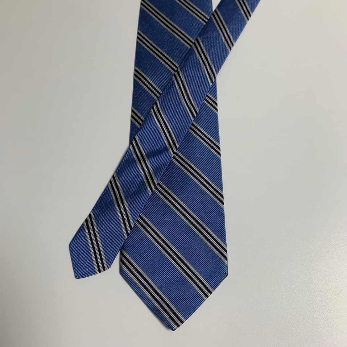 브룩스브라더스 스트라이프 명품넥타이 100실크 8cm A등급 상품이미지3