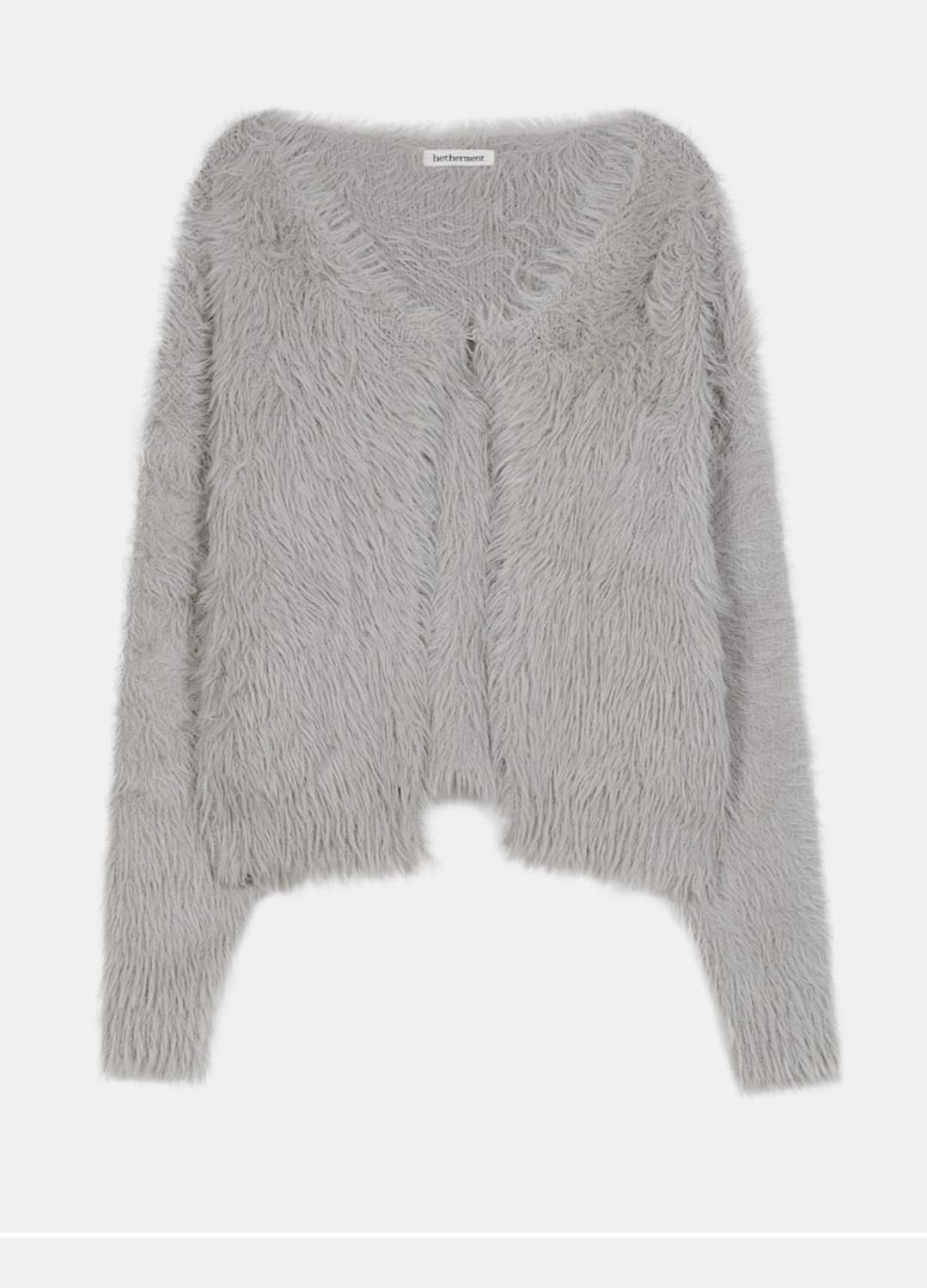 헤더먼트 테디 가디건 그레이 상품이미지3