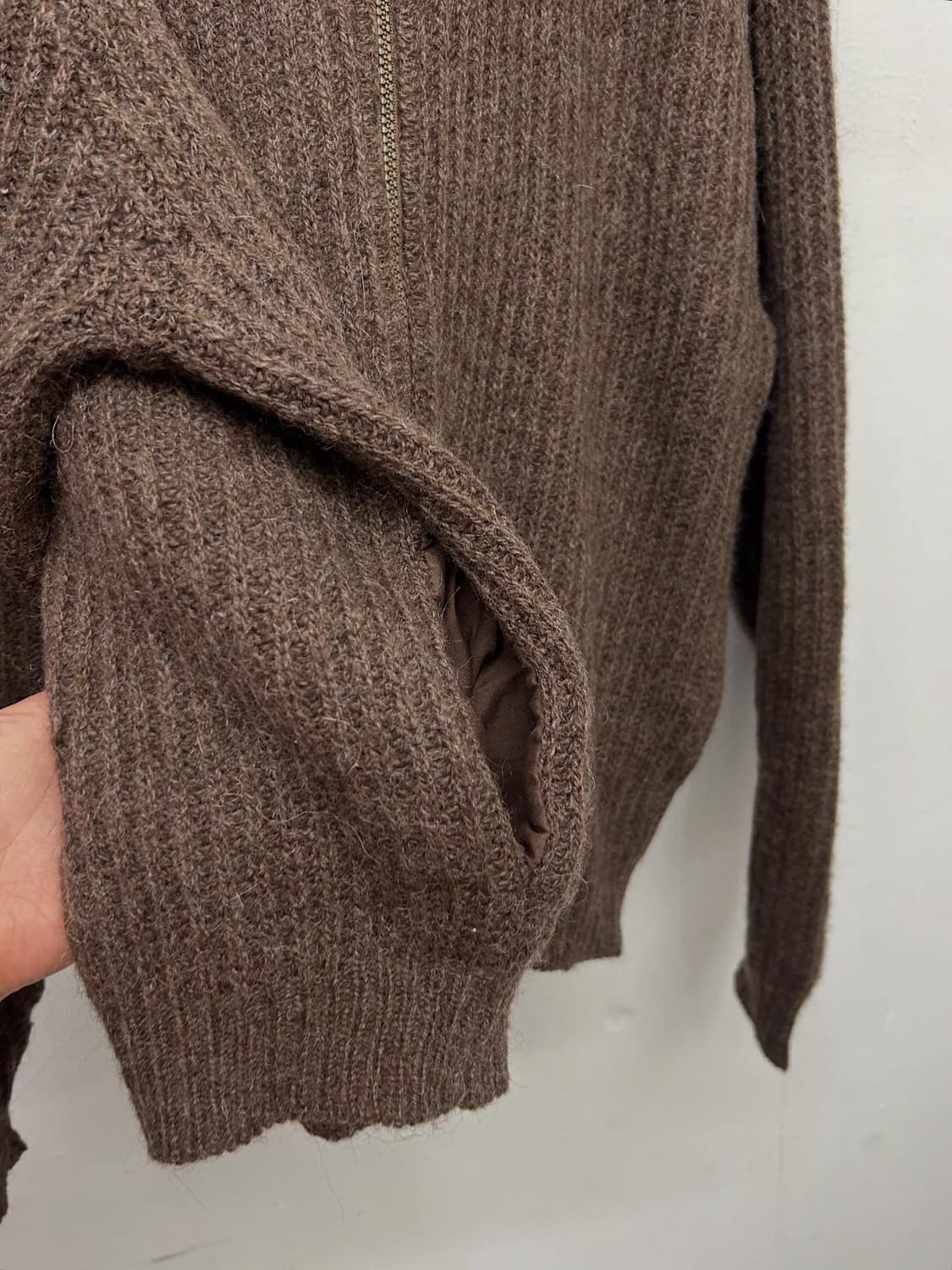 90s L.L.bean 엘엘빈 니트 집업 자켓 (made in usa) 상품이미지4