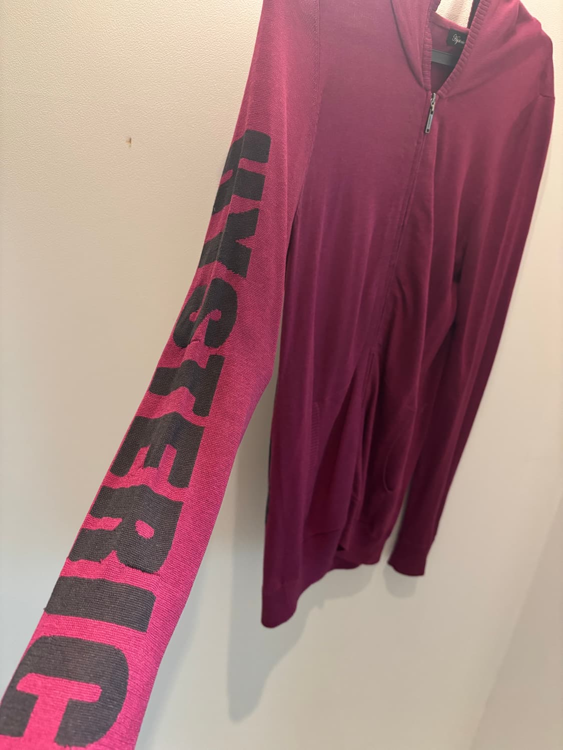 히스테릭글래머 버건디 후드집업 상품이미지2