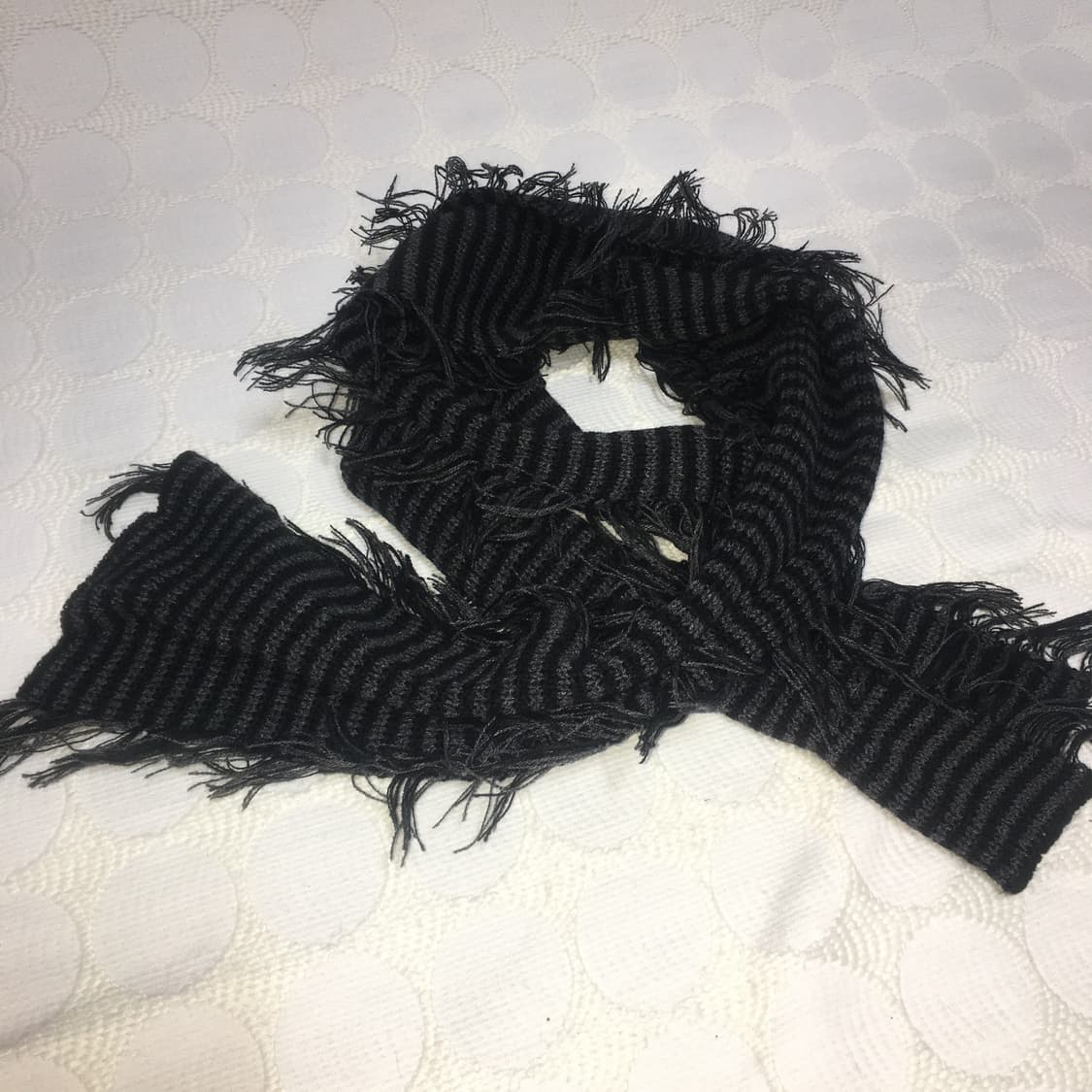 스트라이프 프린지 스카프 상품이미지2