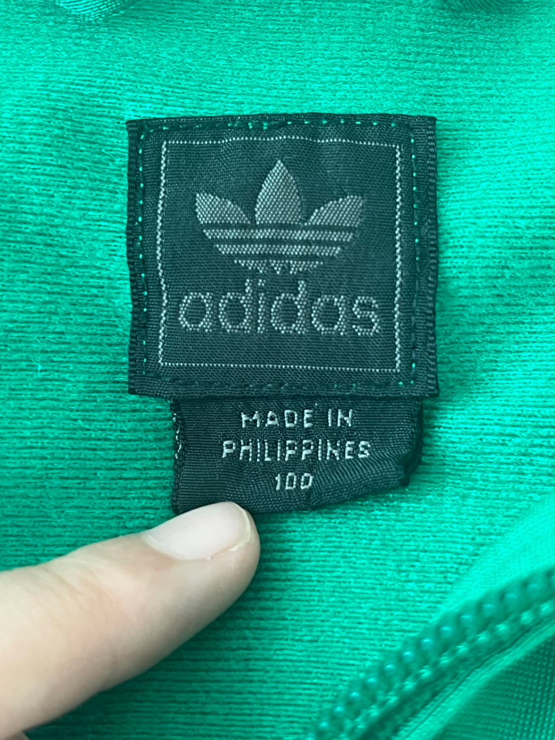 아디다스 초록 초흰 그린 트랙탑 져지 집업 100 상품이미지2