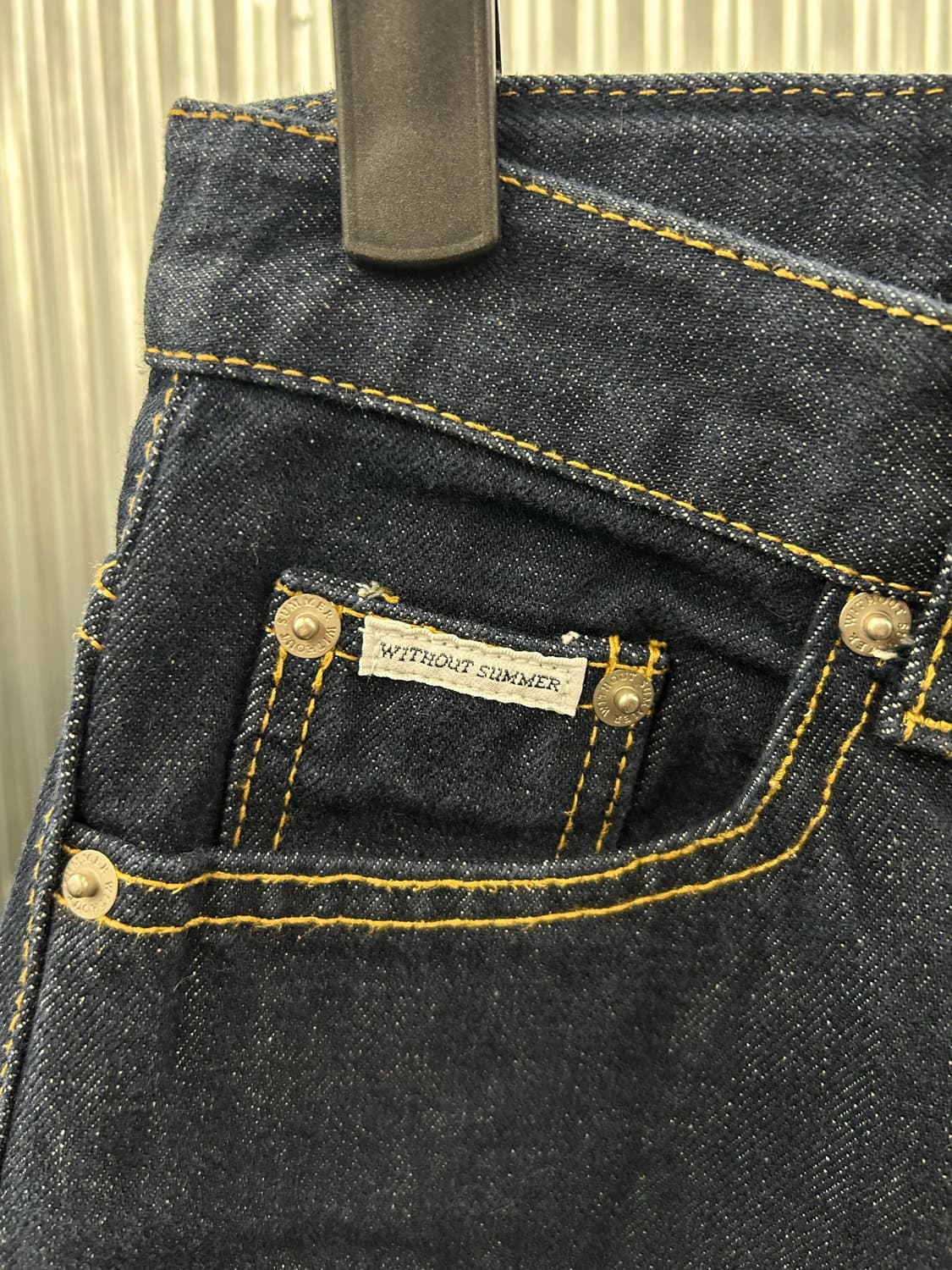 WITHOUT SUMMER 다크 와이드 데님 상품이미지7