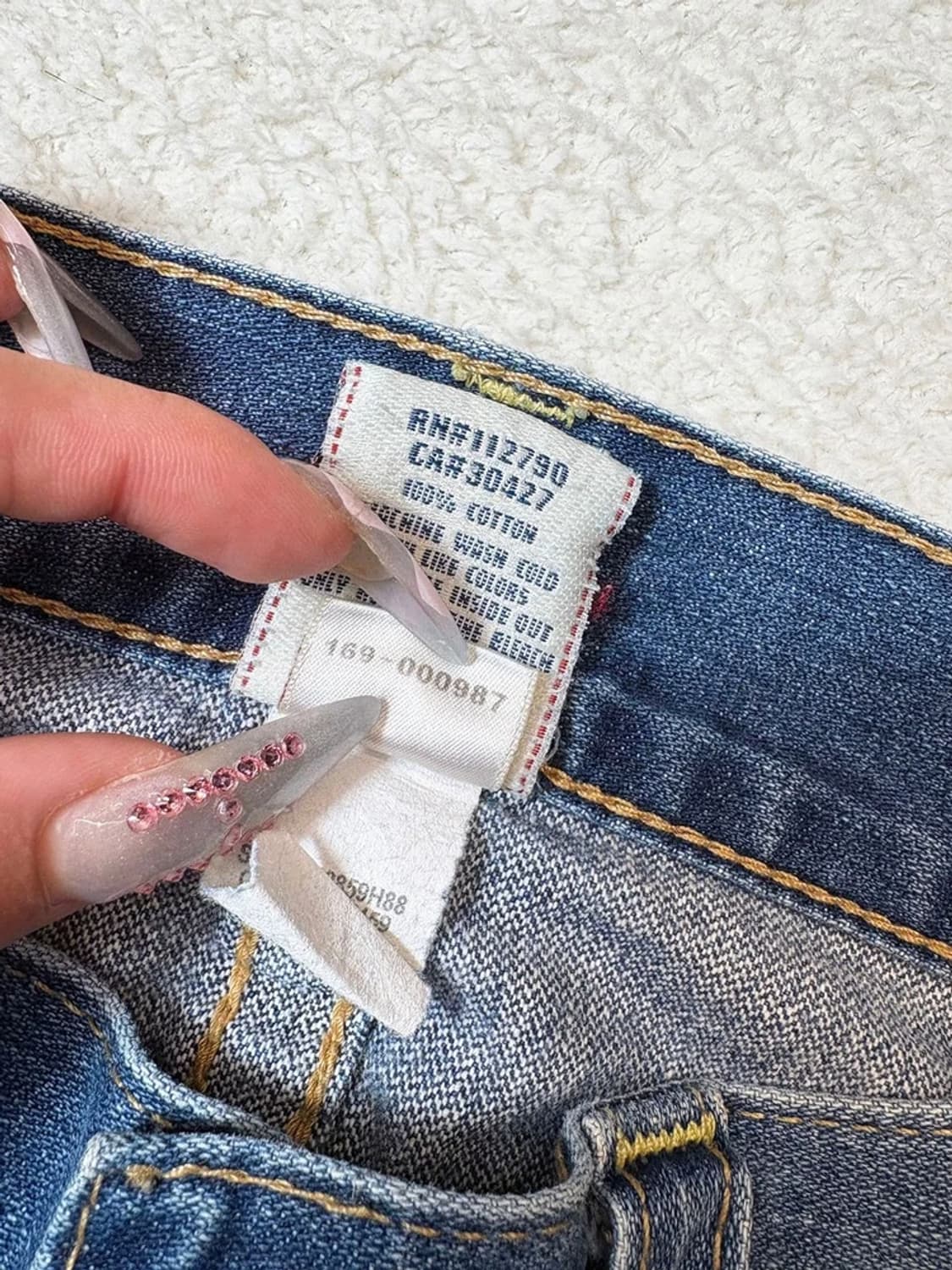 트루릴리젼 00's USA 패치드 데님 팬츠 PN6483    상품이미지9