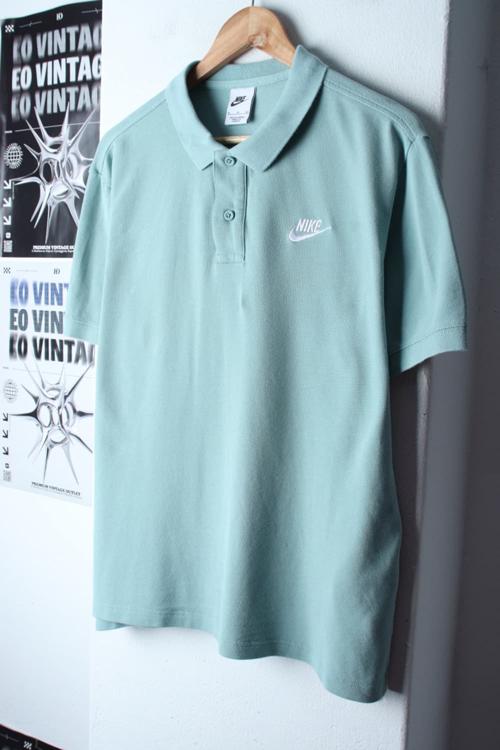 (XL-2XL) 나이키 반팔 카라 티셔츠 스몰로고 민트맛-H31430 상품이미지1