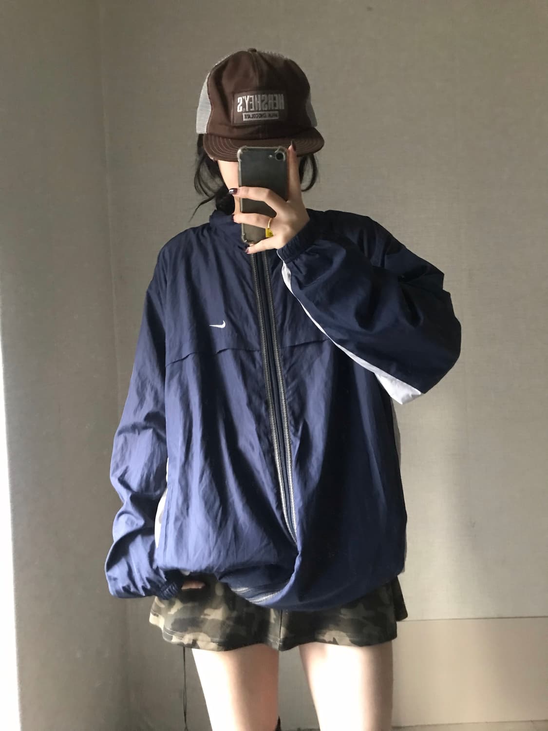 나이키 00s 네이비 바람막이 상품이미지2