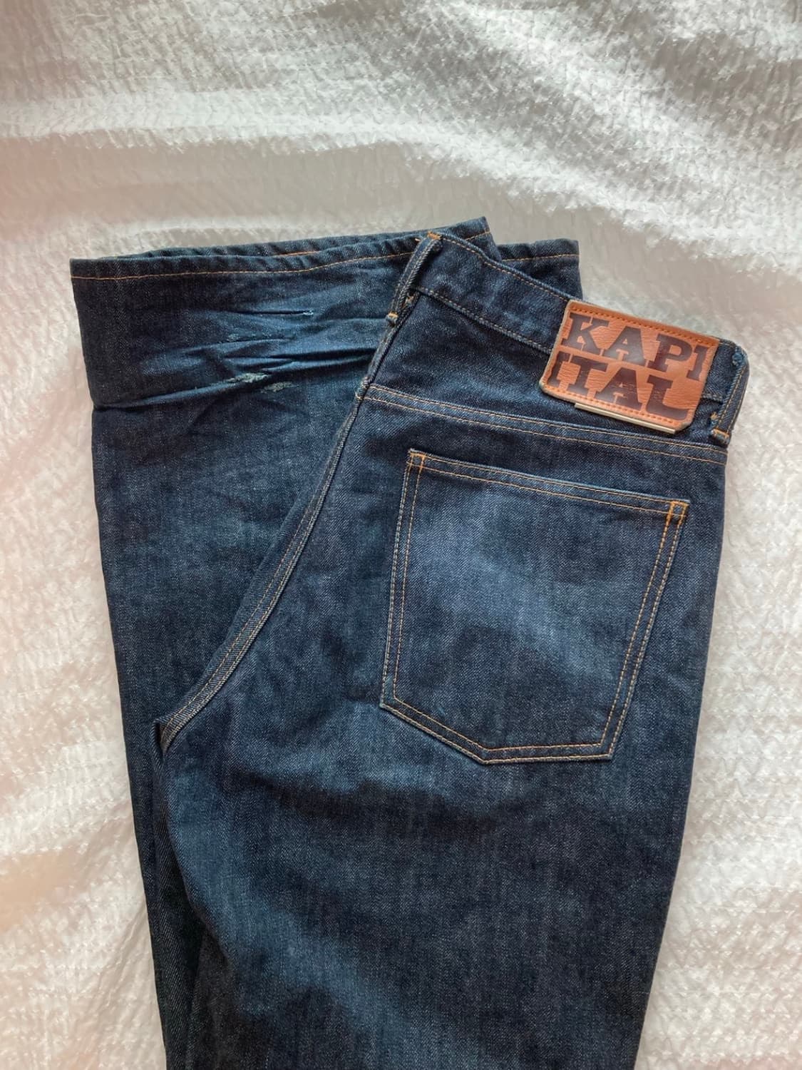 캐피탈 셀비지 스트레이트 데님 팬츠 34 상품이미지1