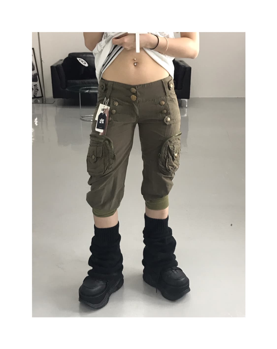 Jpn Khaki Detail Pants 상품이미지1