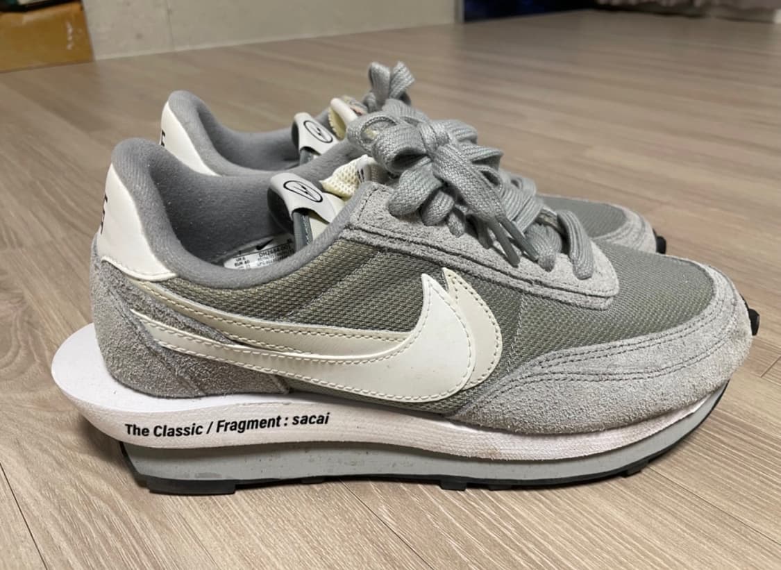 나이키 사카이 프라그먼트 LD와플 라이트 스모크 그레이 사이즈 2 상품이미지2