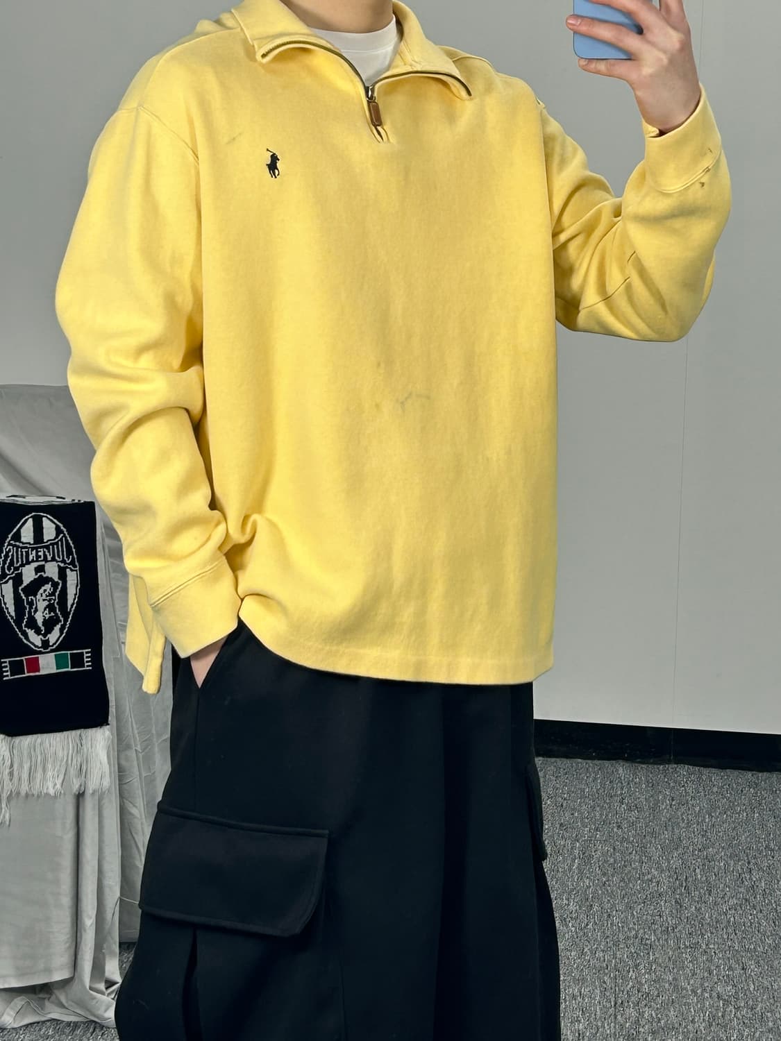폴로 랄프로렌 옐로우 하프집업 니트  상품이미지2