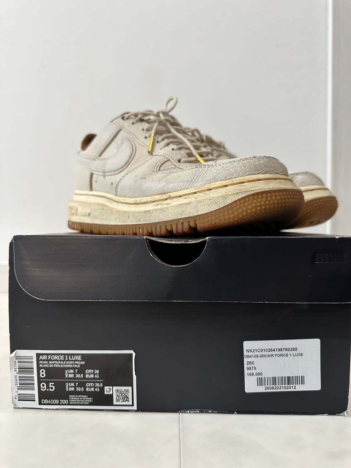 나이키 에어포스1 로우 럭스 펄화이트 260 상품이미지1