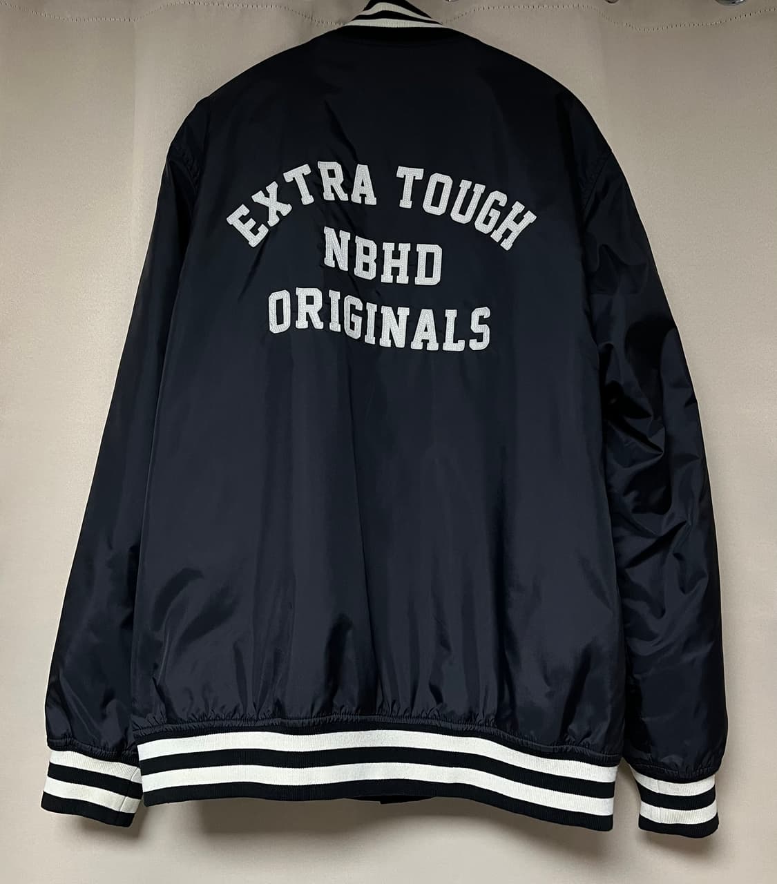 [L]네이버후드 BB 베이스볼 야구점퍼 자켓 블랙 상품이미지3