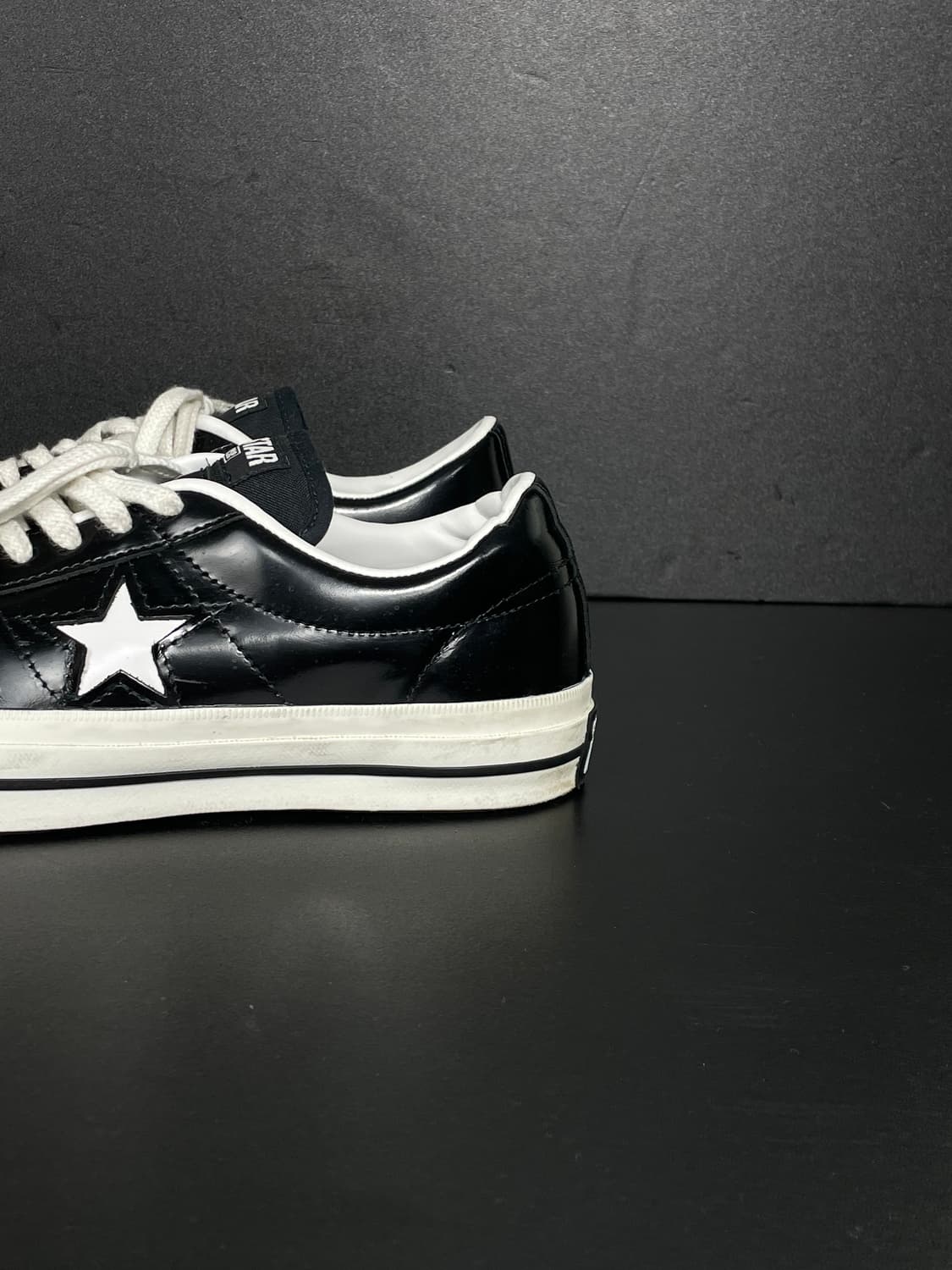 [260] Converse 컨버스 블랙 원스타 레더 한별 상품이미지7
