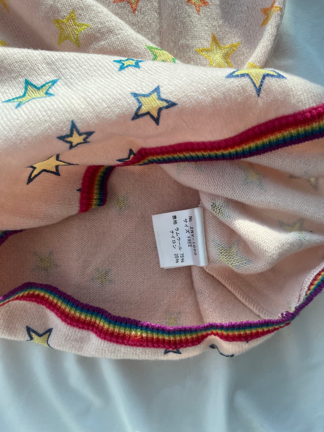 (새상품) 히스테릭 글래머 90s 아카이브 니트 레인보우 별 나시 캐미솔 상품이미지7