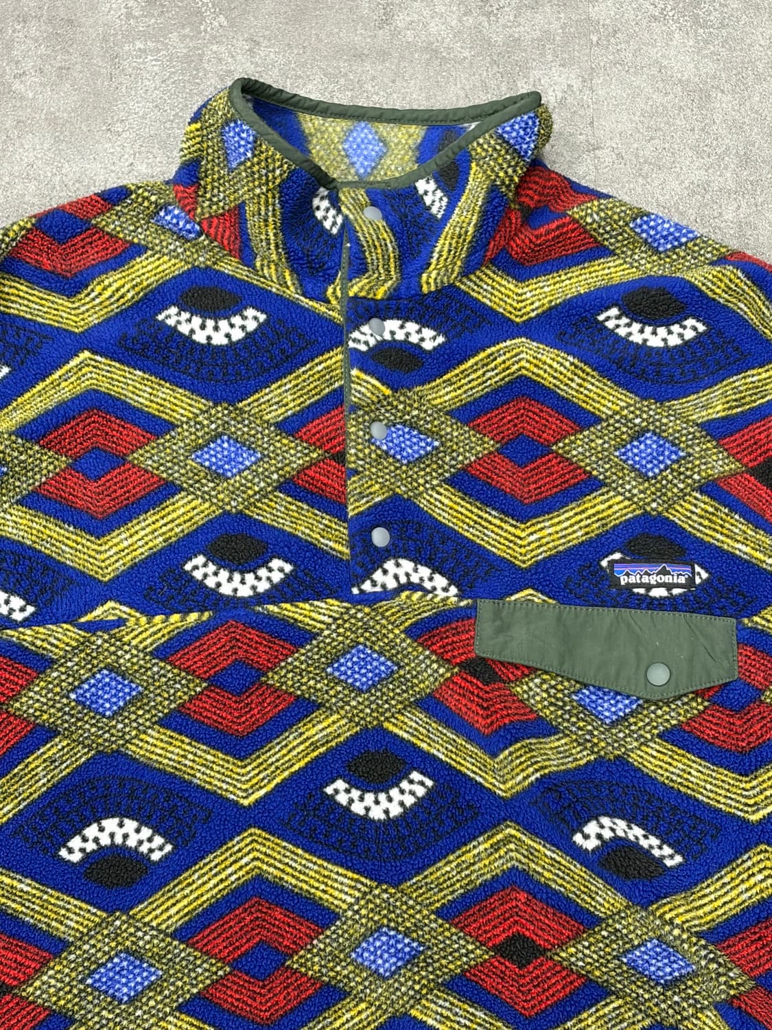 10s 파타고니아 패턴 플리스 스냅티 풀오버 상품이미지2