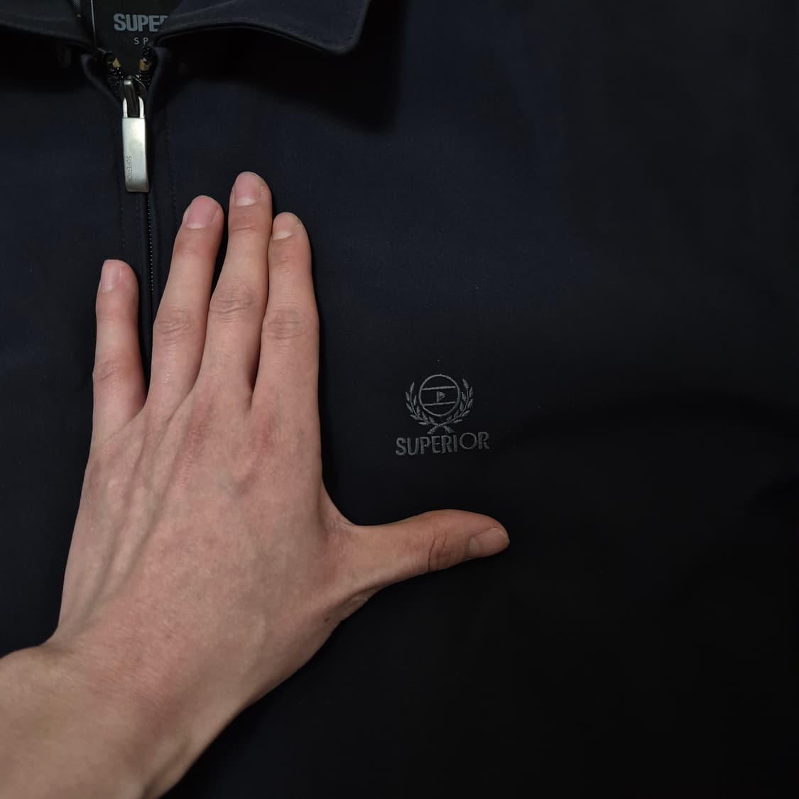 SUPERIOR 슈페리얼 스포츠 남성 골프웨어 블루종 집업자켓 M(95) 상품이미지4