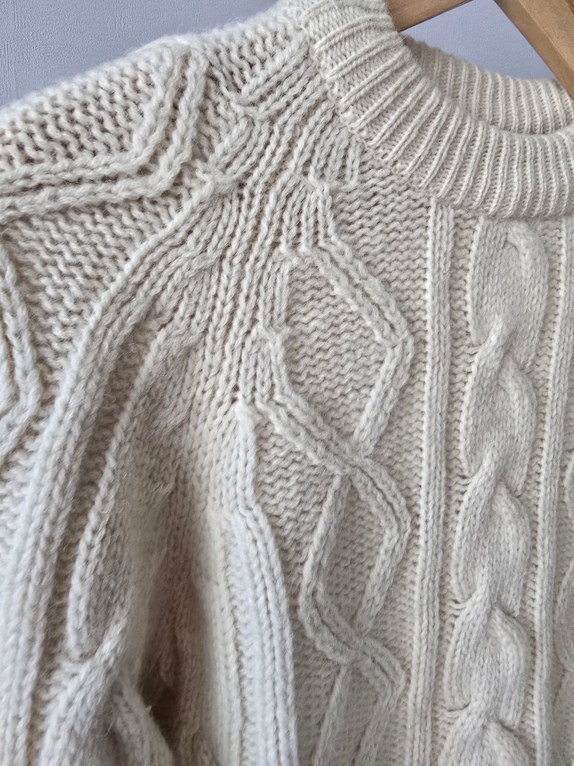 Giovanni 울100% 케이블 니트 상품이미지5