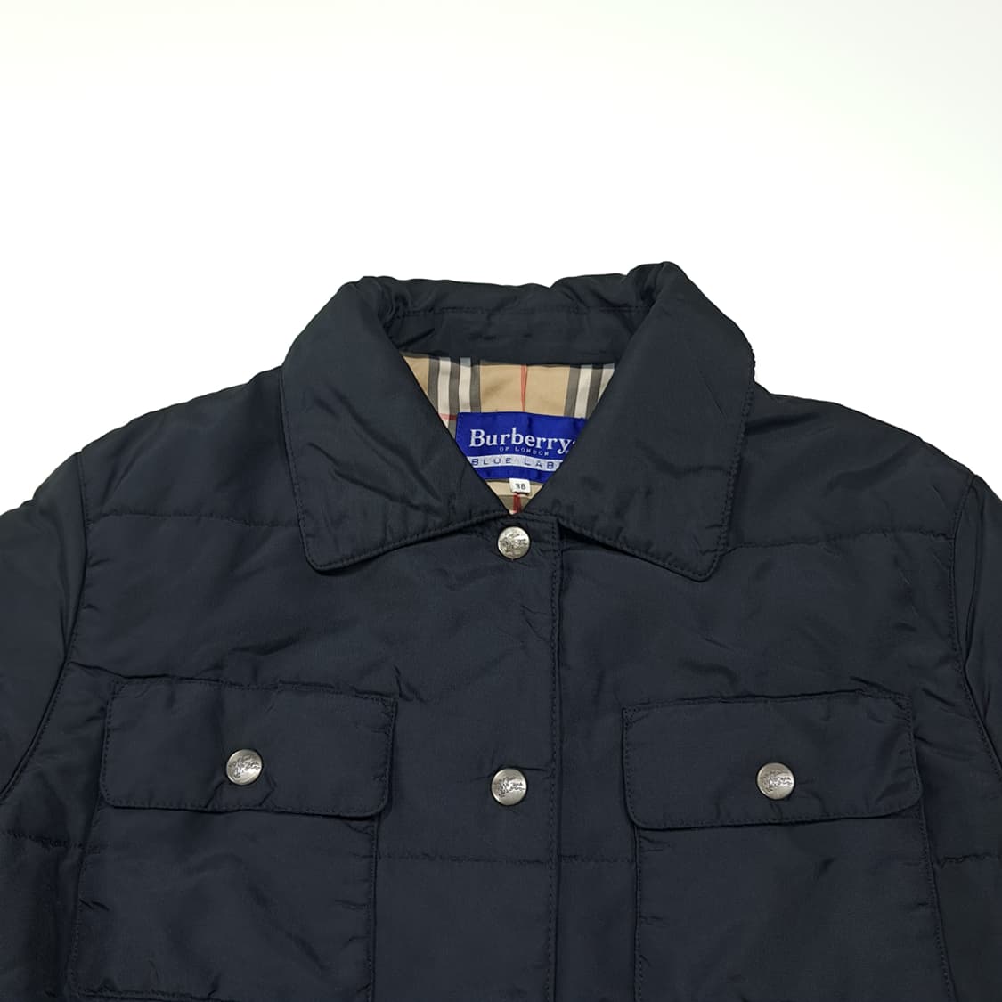CL903 L 버버리 90s 일본판 퀼팅 패딩 자켓 아우터 상품이미지2