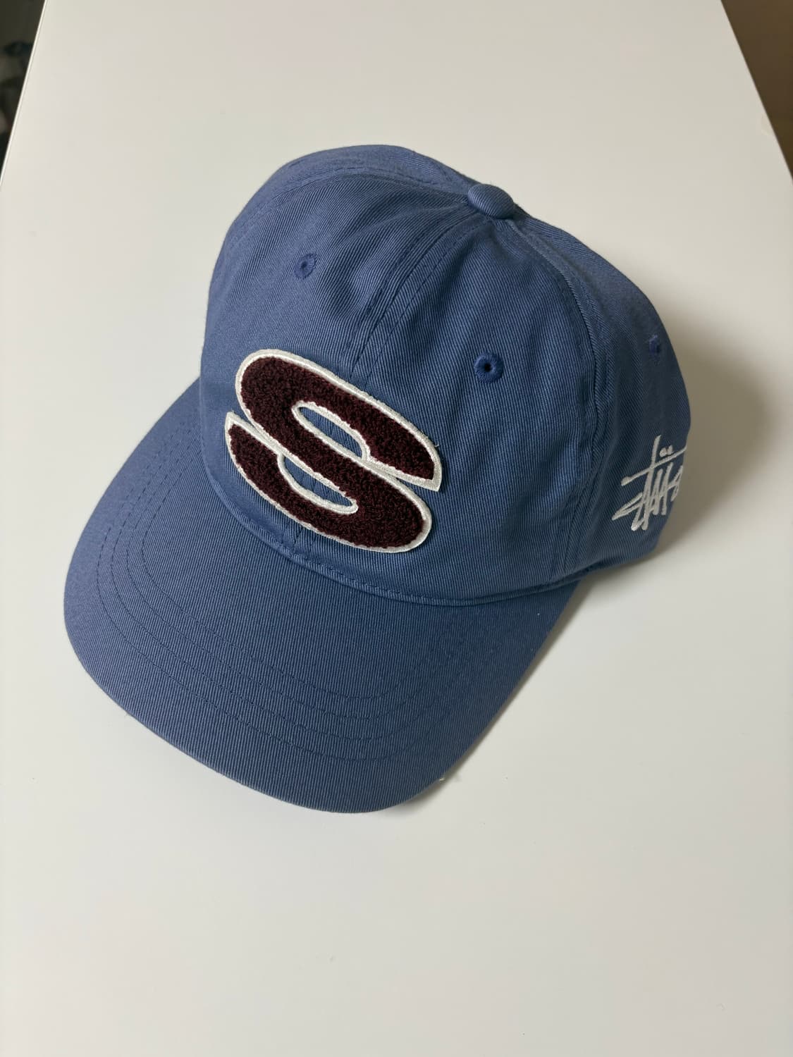 스투시 셔닐 S 로우 프로 캡 블루 상품이미지2