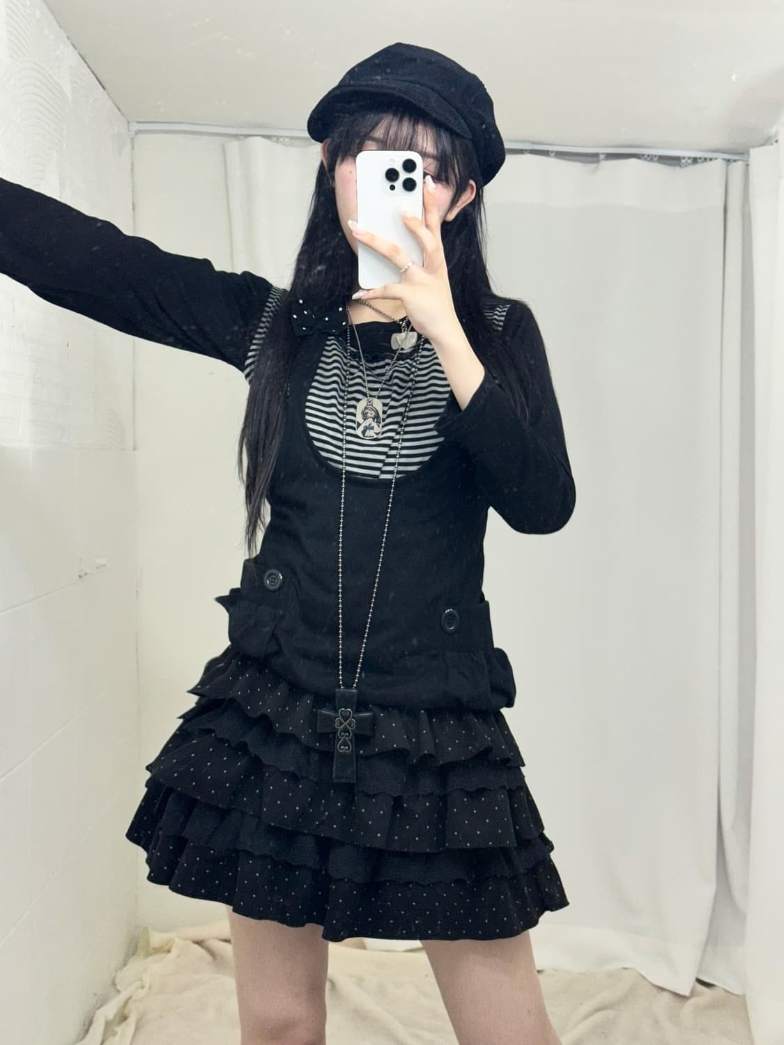 무채색 러블리 니혼진 리즈리사깔 코디세트  상품이미지2